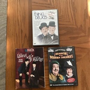 Set of Classic 1917 Laurel & Hardy DVDs. 4 total DVD. Digitally Remastered.